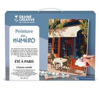 GRAINE CREATIVE Peinture par Numéro Adulte Un Été à Paris, Toile 30x40 cm