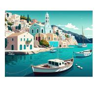Peinture au numéro Grèce 30 x 40 cm