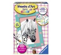 Peinture au numéro : Numéro d'Art lignes colorées : Falabella gris Ravensburger G