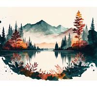 Peinture Au Numéro Paysage 30 X 40 Cm