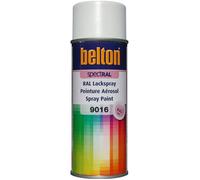Belton Peinture aérosol RAL 9016 Blanc signalisation brillant 400 ml