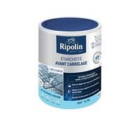 RIPOLIN - Revêtement Étanchéité Avant Carrelage Intérieur - Evite les Dégâts des Eaux - Haute Protection - Résiste à la Fissuration - Toutes Surfaces - Prêt à L’emploi - Mat - 0,75L - Blanc