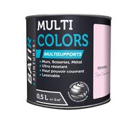 Peinture Batir Multi-supports Satin Soyeux 0,5 L Rose Trémi