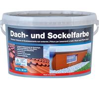 Peinture Baufan pour toitures et soubassements, gris pierre, 5 L | Résistante à l’abrasion et aux intempéries | Sans solvant et respirante | Diluable à l’eau | Pour intérieur et extérieur