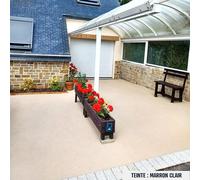 Peinture bitume goudron asphalte macadam résine sol extérieur béton enrobé rénov décoration ARCASPHALT Marron clair 3.75 Kg pour 7.5m2 en 2 couches