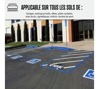 Peinture bitume goudron asphalte macadam résine sol extérieur béton enrobé rénov décoration ARCASPHALT Tuile 15 Kg jusqu a 30m2 pour 2 couches
