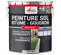 Peinture Bitume Goudron Résine Sol pour Asphalte Enrobé 15 kg Gris