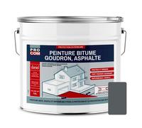 Peinture bitume, résine sol enrobé bitumeux, asphalte, goudron 10 litres Gris Basalte (RAL 7012)
