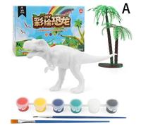 Peinture Blanche Colorée Pour Enfants, Éducation Scientifique, Bricolage, Dinosaure 3d, Décorations, Moule, Corbeau, Dessin, Maison, Aquarelle, P9o9