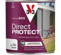 Peinture bois Direct Protect® - Blanc - V33 - 0,5L