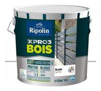 Peinture bois extérieur / intérieur Xpro3 RIPOLIN, blanc satiné 10 l