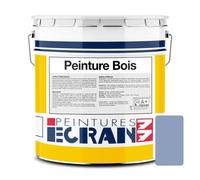 Peinture bois professionnelle, satin, peinture opacifiante, sans odeur, protège, décore, intérieur 5 litres Bleu provence