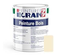 Peinture bois professionnelle, satin, peinture opacifiante, sans odeur, protège, décore, intérieur, extérieur ECRAN77 1 litre