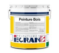 Peinture bois professionnelle, satin, peinture opacifiante, sans odeur, protège, décore, intérieur, extérieur ECRAN77 5 litres