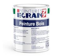 Peinture bois professionnelle, satin, peinture opacifiante, sans odeur, protège, décore, intérieur, extérieur ECRAN77 1 litre