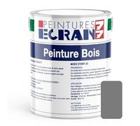 Peinture bois professionnelle, satin, peinture opacifiante, sans odeur, protège, décore, intérieur, extérieur ECRAN77 1 litre
