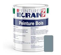 Peinture bois professionnelle, satin, peinture opacifiante, sans odeur, protège, décore, intérieur, extérieur ECRAN77 1 litre