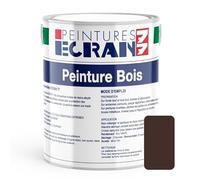 Peinture bois professionnelle, satin, peinture opacifiante, sans odeur, protège, décore, intérieur, extérieur ECRAN77 1 litre