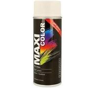 Peinture bombe aérosol MAXICOLOR MX9016 Blanc satiné RAL 9016 400 ml Blanc éclatant (RAL 9016)