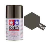 Tamiya Peinture aérosol TS-94 (85094) Gris métallisé brillant pour modélisme – 100 ml