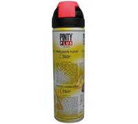 Peinture spray marquage au sol temporaire 500ml rouge cerise fluo -
