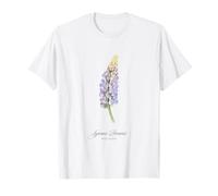 Peinture botanique de Lupin Sauvage pour Les Amateurs de Fleurs T-Shirt
