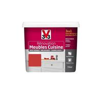 V33 Rénovation Meubles Cuisine (Bois vernis-Mélaminés-Stratifiés) Satin Cardinal