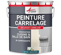 Peinture Carrelage Cuisine et Salle de Bain 1 kg Bleu D'eau
