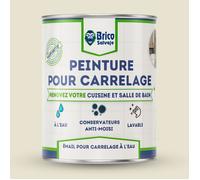 Peinture carrelage cuisine et salle de bain - BRICOSALVAJE - Blanc Nacre - Satiné - 750ml