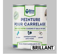 Peinture carrelage cuisine et salle de bain - BRICOSALVAJE - Gris Perle - Brillant - 750ml