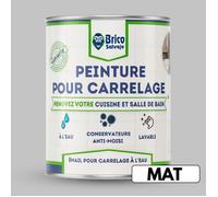Peinture carrelage cuisine et salle de bain - BRICOSALVAJE - Gris Perle - Mat - 750ml