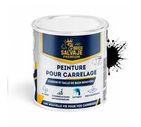 Peinture carrelage cuisine et salle de bain - BRICOSALVAJE - Noir Obsidienne - Mat - 750ml