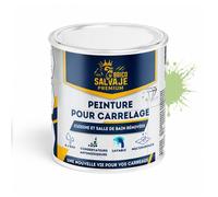 Peinture carrelage cuisine et salle de bain - BRICOSALVAJE - Vert Bambou - Satiné - 4L