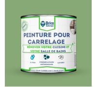 Peinture carrelage cuisine et salle de bain - BRICOSALVAJE - Vert Sage - Mat - 4L