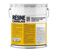 Peinture carrelage, résine époxy sol et mur carrelés, douche, lavabo, baignoire 1kg Blanc