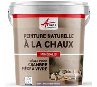 Peinture chaux naturelle : décoration intérieure sans émanation NUANCES MINERALES CHAUX Amethyste Mauve 60 m² (2x5 kg en 1 couche)