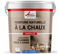 Peinture chaux naturelle : décoration intérieure sans émanation NUANCES MINERALES CHAUX Azur Bleu 30 m² (5 kg en 1 couche)