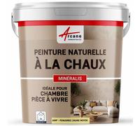 Peinture chaux naturelle : décoration intérieure sans émanation NUANCES MINERALES CHAUX Fenugrec Jaune Moyen 60 m² (2x5 kg en 1 couche)