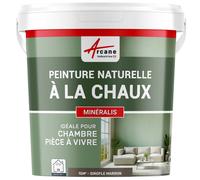 Peinture chaux naturelle : décoration intérieure sans émanation NUANCES MINERALES CHAUX Girofle Marron 15 m² (2.5 kg en 1 couche)