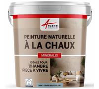 Peinture chaux naturelle : décoration intérieure sans émanation NUANCES MINERALES CHAUX Givre Bleu Clair 30 m² (5 kg en 1 couche)