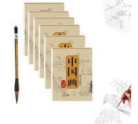 Peinture chinoise blanche dessin copie album de calligraphie chinoise livres de traçage écrits papier d'entraînement livre d'exercices traditionnel motif fleur et oiseau pour la pratique (3 pièces