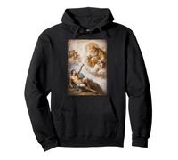 Peinture Classique avec Chat Divin drôle et Parodie Sweat à Capuche