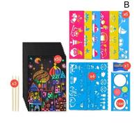 Peinture Colorée À Gratter Pour Enfants, Livre De Graffiti Créatif Fait À La Main, Jouets Pour Enfants, Développement De L'Intelligence, Jouets Éducatifs, 2021