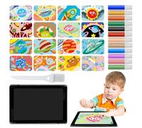Peinture colorée, kit d' artistiques colorées pour , 12 couleurs de 16 à et saupoudrer 1 plateau, 1 outil d'art avec pinceau pour l'éducation artistique