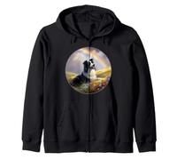 Peinture commémorative de Chien Border Collie Rainbow Bridge Sweat à Capuche