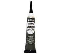 Pébéo Peinture contour Porcelaine 150 Cloisonné Anthracite à base d'eau Tube 20 ml
