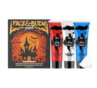 Peinture Corporelle, 3 Pièces Peinture Corps Peau, Maquillage Facial Résistant à l'Eau et Lavable, Accessoires de Cosplay pour et Adultes