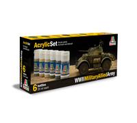 Peinture Couleur Acrylique Set De Couleurs Acryliques WWII Alliés ITALERI