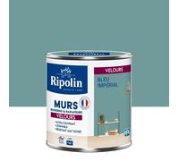 Peinture Couleur Murale Velours - 0,5L - Bleu Impérial - Ripolin