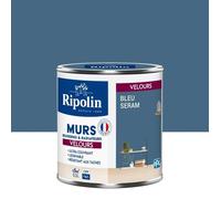 Peinture Couleur Murale Velours - 0,5L - Bleu Seram - Ripolin